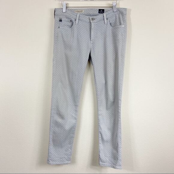 Ag Adriano Goldschmied The Stevie Ankle Gray Dot - Picture 1 of 8